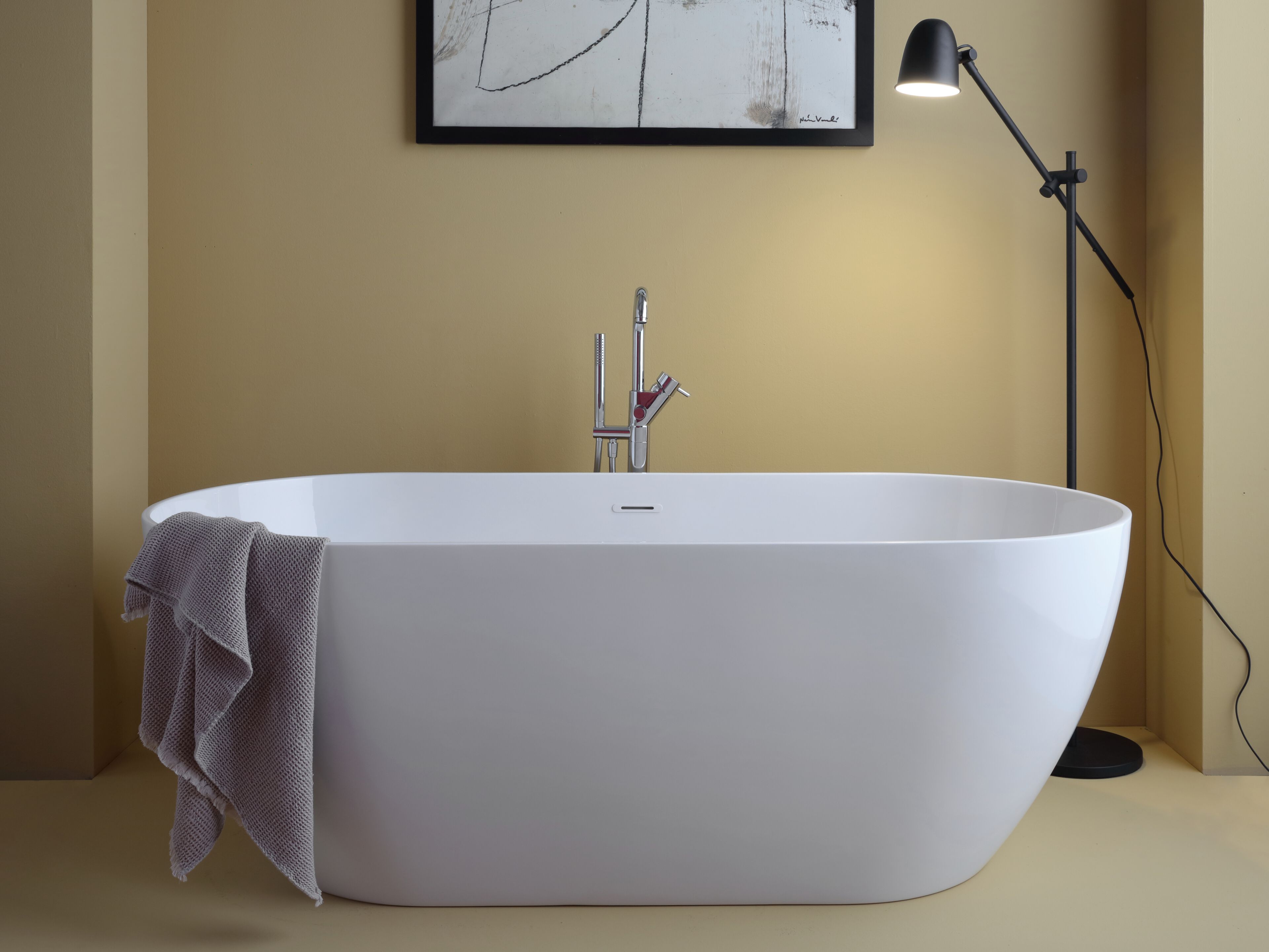 Акриловая овальная центральная ванна Olympia Ceramica отпечаток ARCH-00045551 - Вид №2