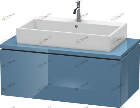 LC581404747 Тумбочка для консоли L-Cube #LC5814 1020 x 547 мм Каменно-синий глянцевый лак Duravit