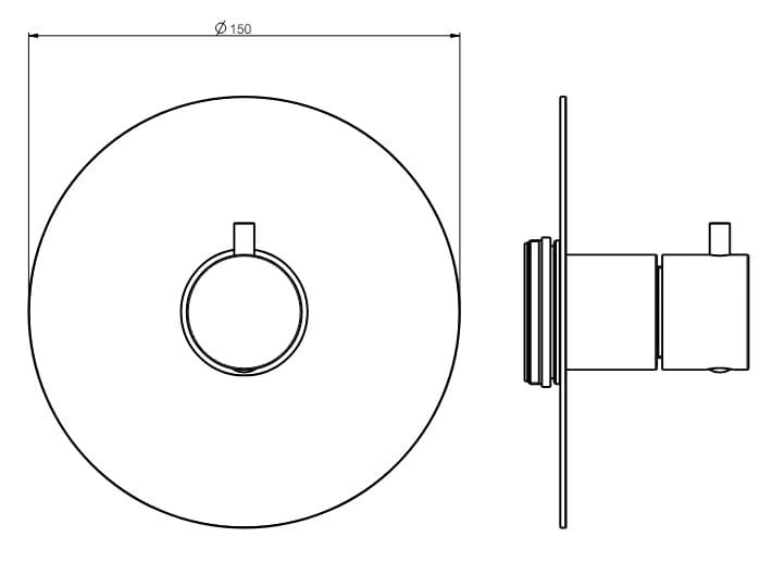 4-ходовой переключатель для душа Rubinetterie Frattini DOCCE 45201B ARCH-00115517 - Вид №10