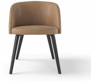 AMURA Стул с подлокотниками из ткани или кожи на деревянной основе Monnalisa Am099.326-bal