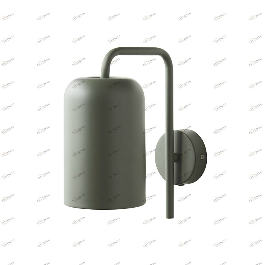 Лампа настенная Chill, 25хD11 см, зеленая матовая с зеленым шнуром Frandsen 4303346011