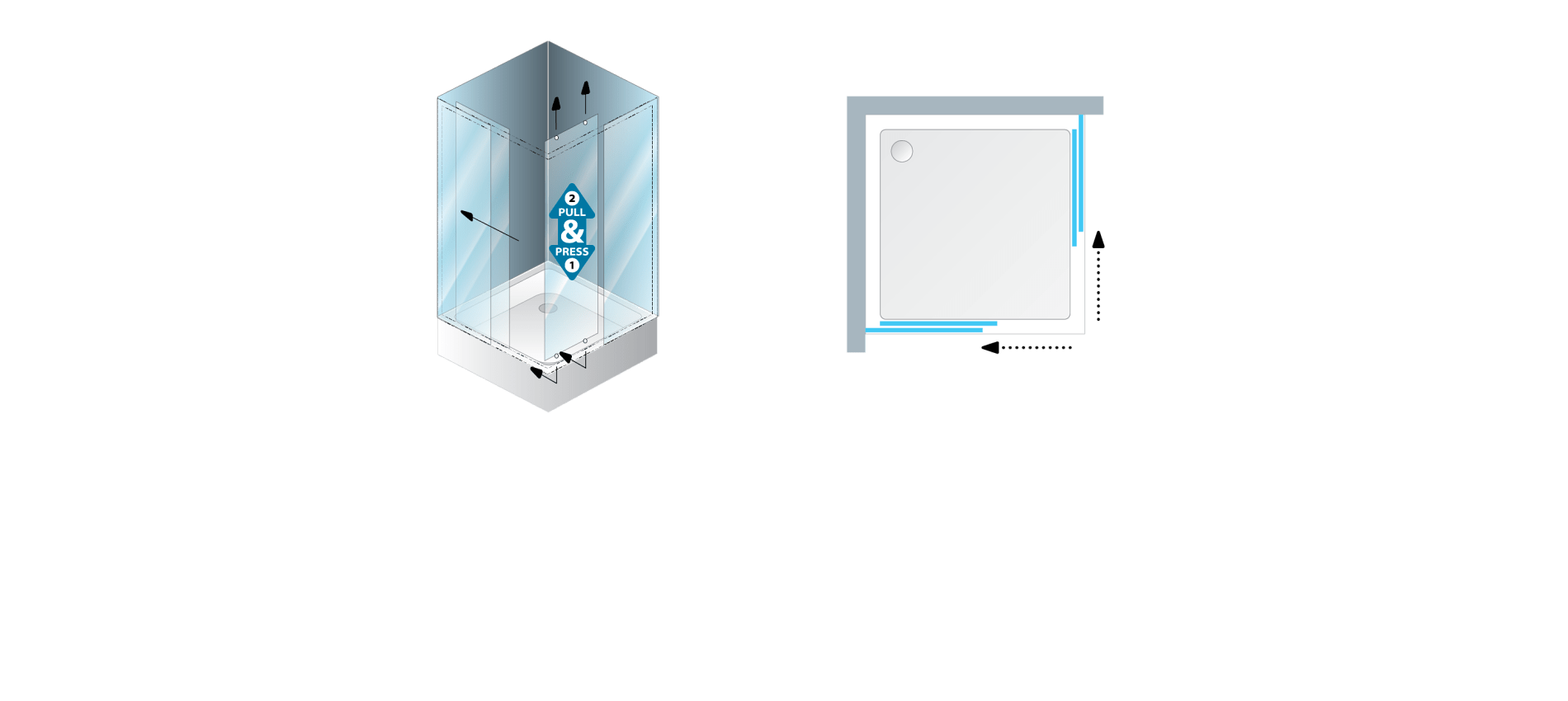 Душевой уголк  Kolpa-San Pulsar 00701  Словения  - Вид №1