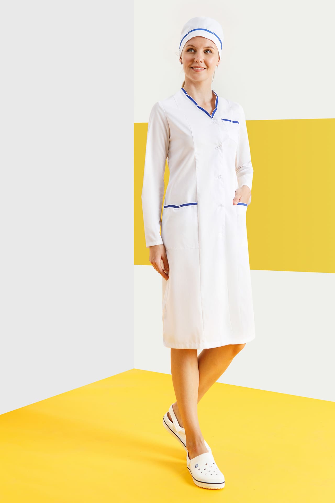 65747 Халат "Ольга"  Медицинская одежда  размер 60/170-176 Спецодежда  - Вид №5