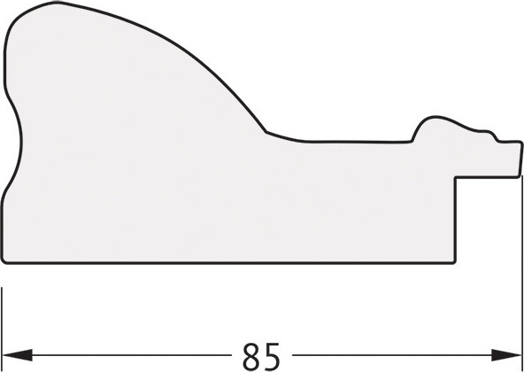 BY 7146 Зеркало в багетной раме - виньетка бронзовая 85 mm EVOFORM Octagon - Вид №4