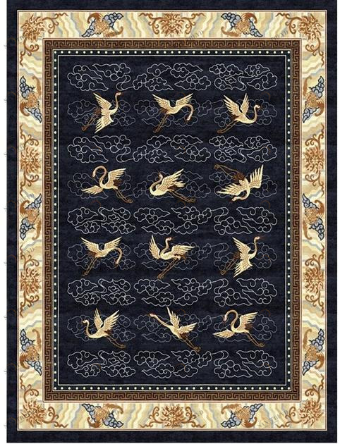 Tapis Rouge Прямоугольный коврик ручной работы Chinoiserie Tr1526