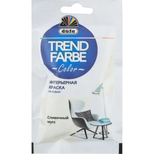 Краска для стен и потолков Trend Farbe цвет Сливочный мусс 50 мл