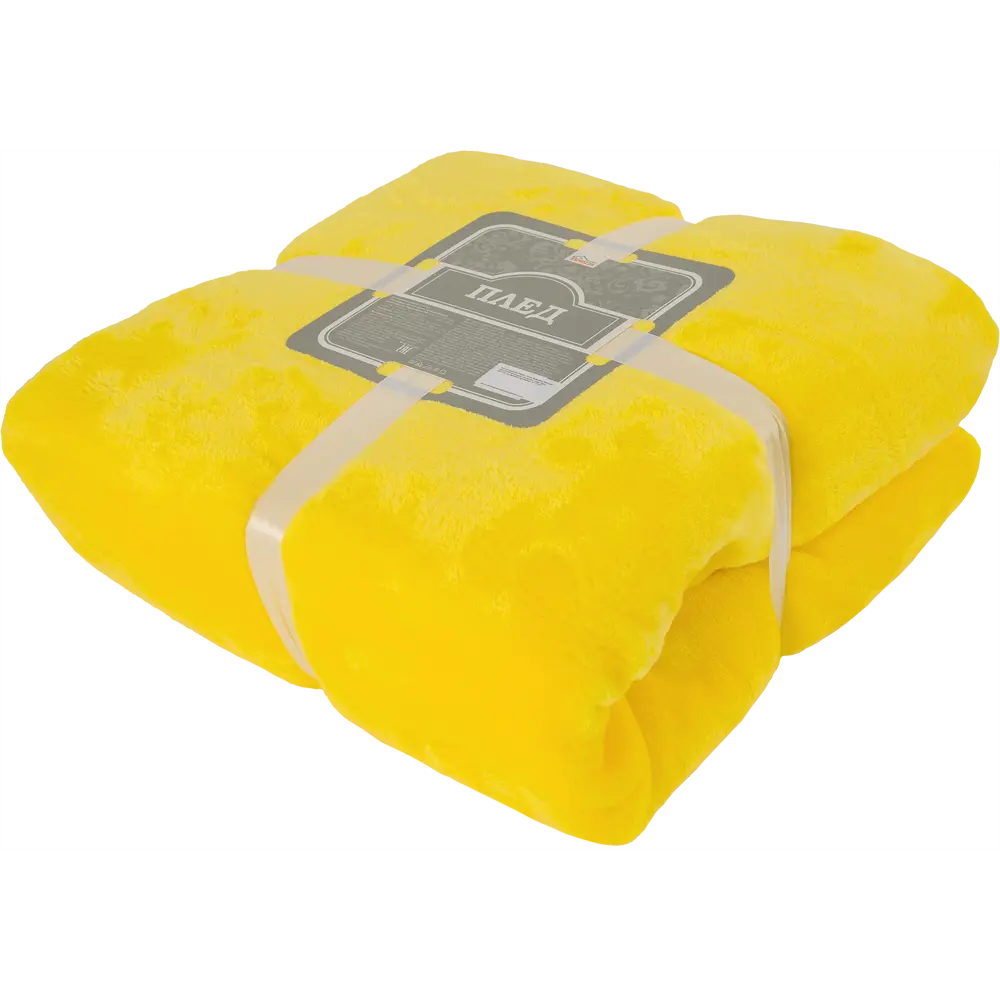 Плед, 180х200 см, фланель, цвет жёлтый BELEZZA STLM-2052836 - Вид №3