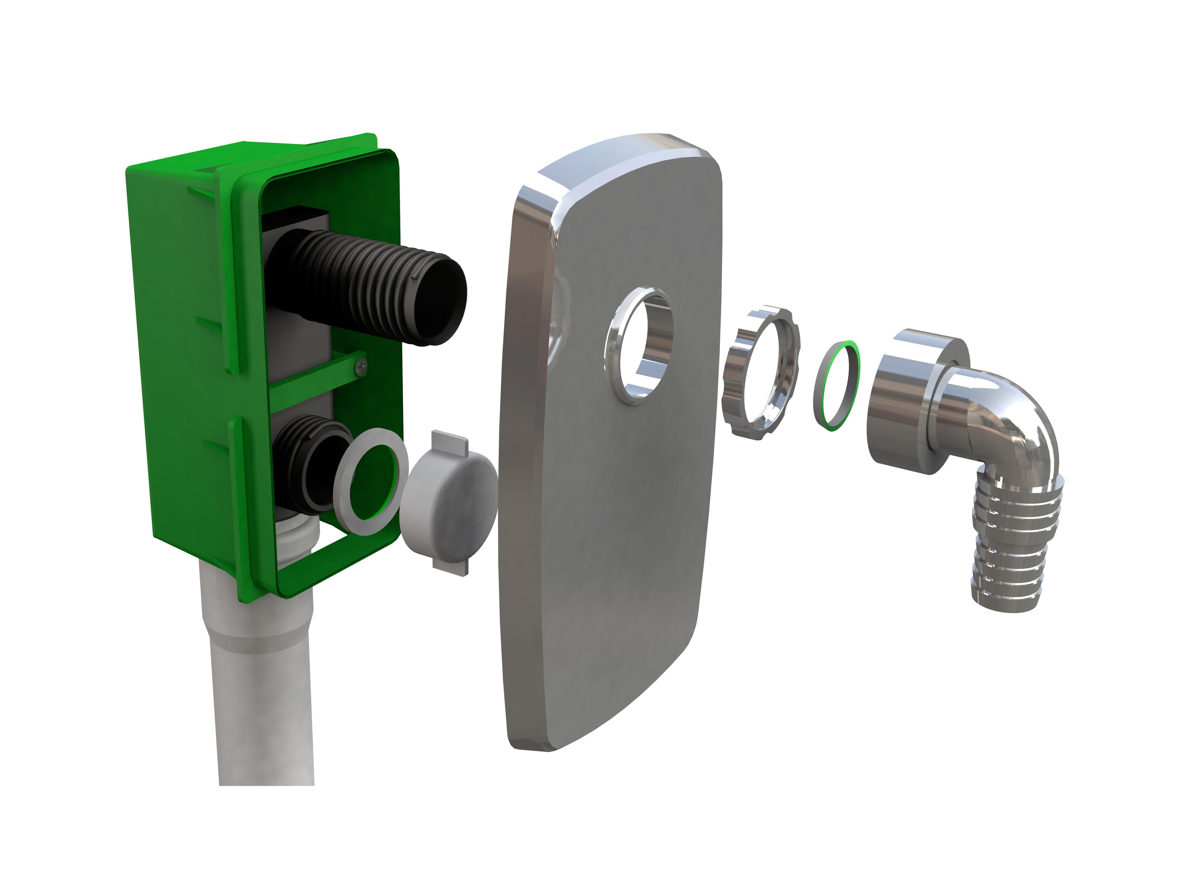 Сифон для стиральной машины или посудомоечной машины Bonomini Compact ARCH-00140703 - Вид №1