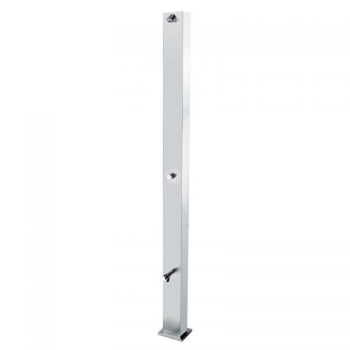 09220/L Idral Ножка и душевая стойка из нержавеющей стали с самозакрывающимся краном с однопозиционной кнопкой 