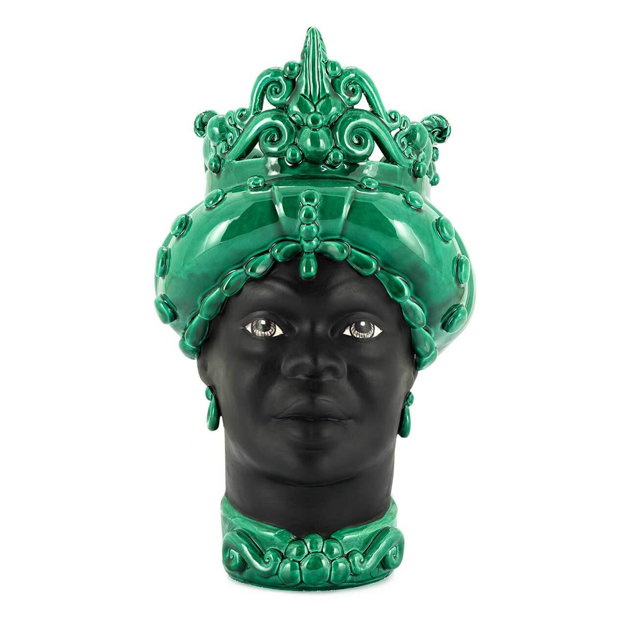 201141-80 ABHIKA ВАЗА MORO LADY MED. МАТ H45 BLUE  - Вид №1