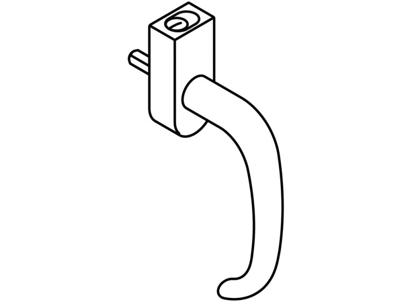 170XAFGA.3 оконная ручка HEWI Serie 170 | Edelstahl  - Вид №2