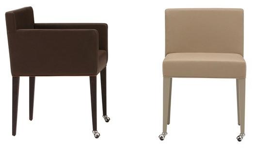 COLLI CASA Кожаное кресло с подлокотниками на колесиках Cortina sun-id-1358600 - Вид №9