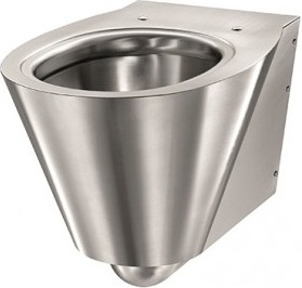 SN0128CS Настенный унитаз из нержавеющей стали mediclinics