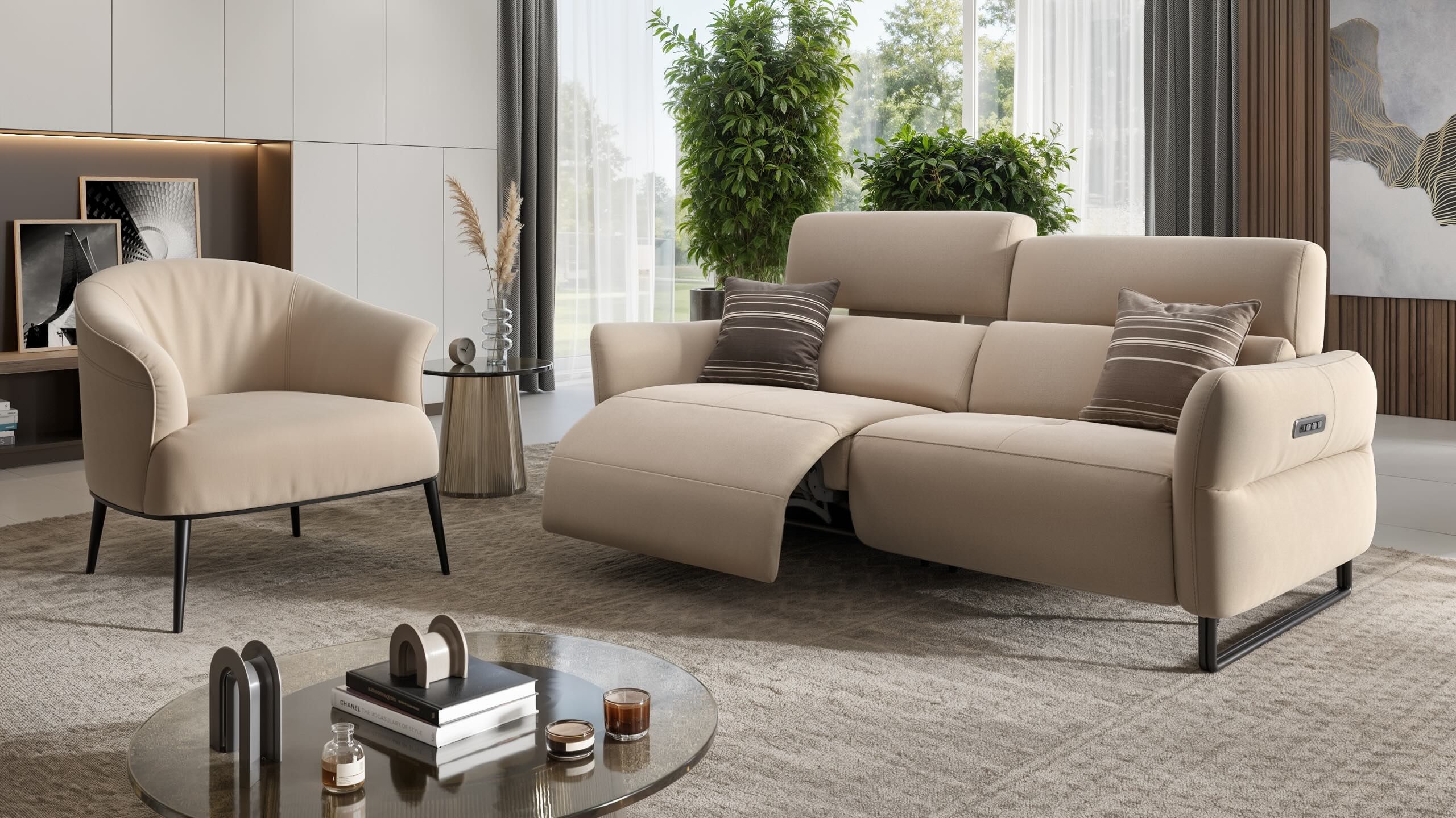 3-местный тканевый диван Sofanella Luna ARCH-00124686 - Вид №1