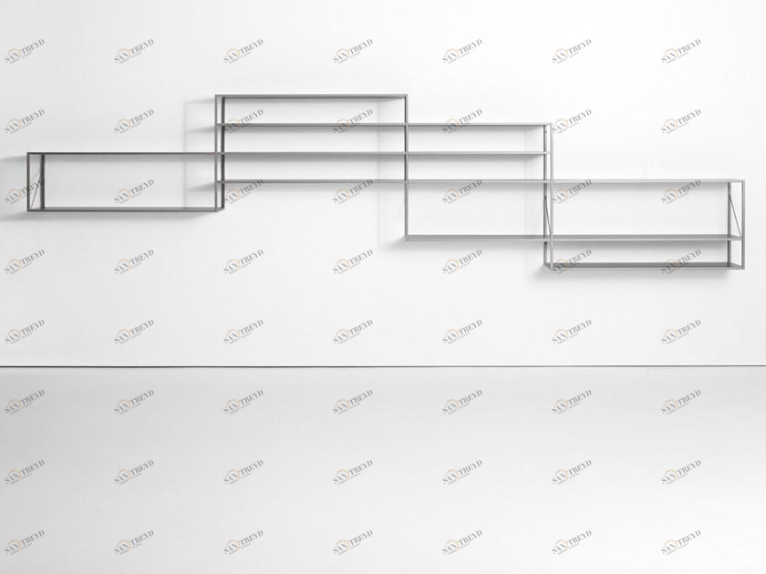MDF Italia Настенный подвесной книжный шкаф из алюминия Minima sun-id-1489989