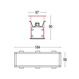 Алюминиевый квадратный светодиодный светильник Ghidini Lighting Edge ARCH-00034086 - Вид №11