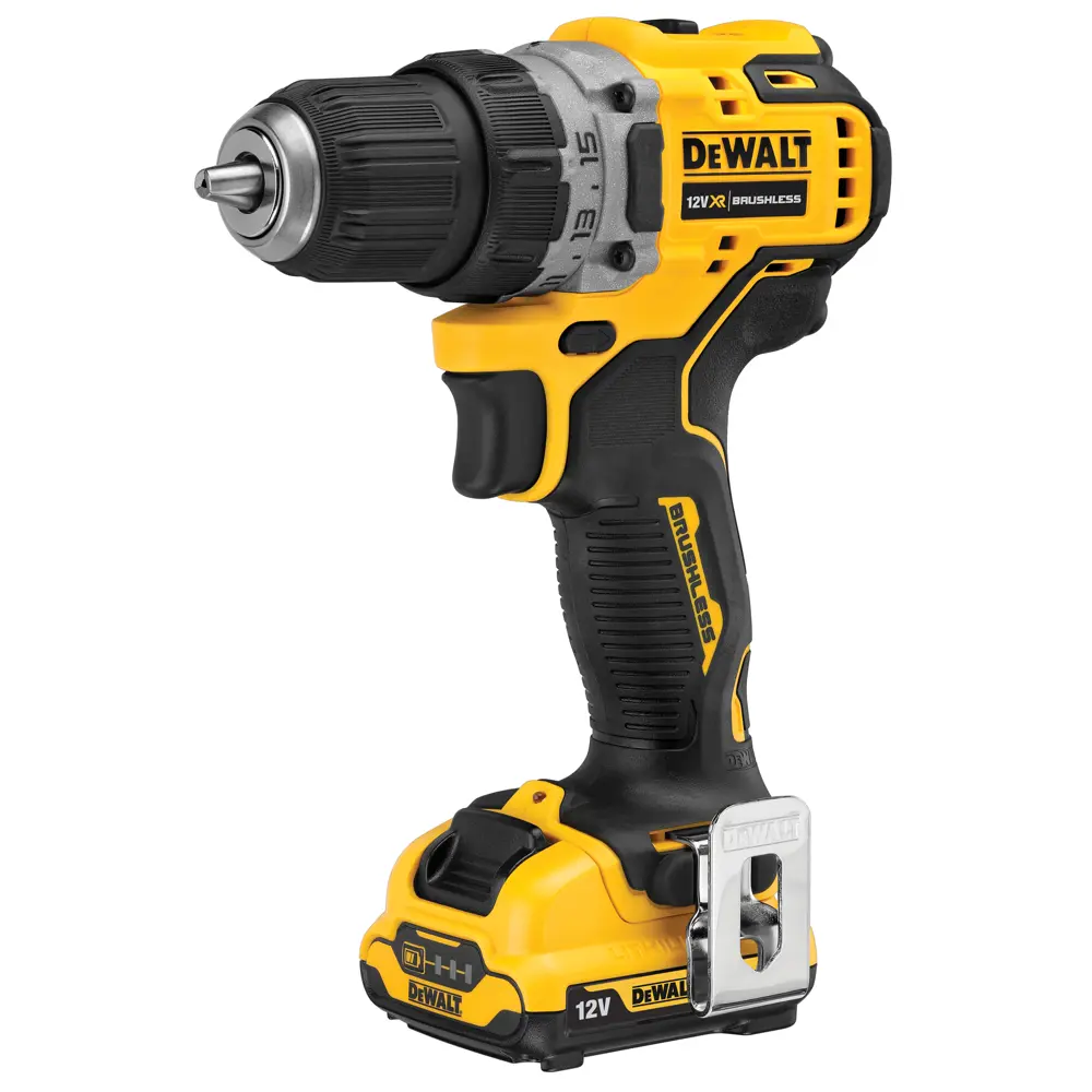 Дрель-шуруповёрт аккумуляторная бесщеточная Dewalt DCD701D2, 12 В Li-Ion 2x2 Ач 82405270 STLM-2209905 