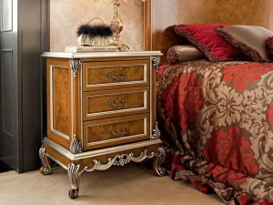 Modenese Gastone Прикроватная тумбочка из массива дерева с ящиками Casanova