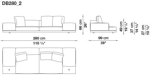 B&B Italia Кожаный диван Dock sun-id-1441060 - Вид №82