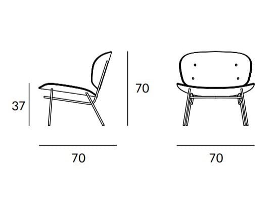 Кресло из ясеня с мягким сиденьем Blasco&Vila Fosca ARCH-00004682 - Вид №8