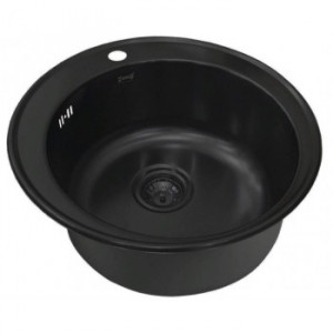 Zorg SZR-510/205 GRAFIT PVD Мойка кухонная круглая Zorg