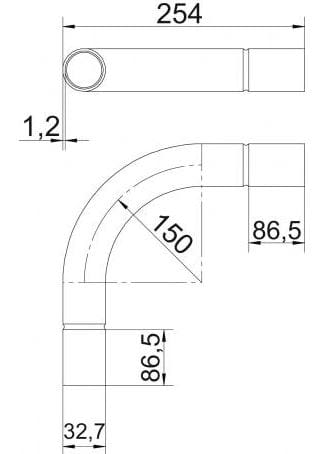 Трубопровод для электрических стальных систем OBO Bettermann BlackLine ARCH-00057934 - Вид №5