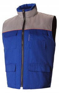 65047 Жилет "Профессионал" зимний василек-светло-серый  Зимняя спецодежда  размер 52-54/170-176