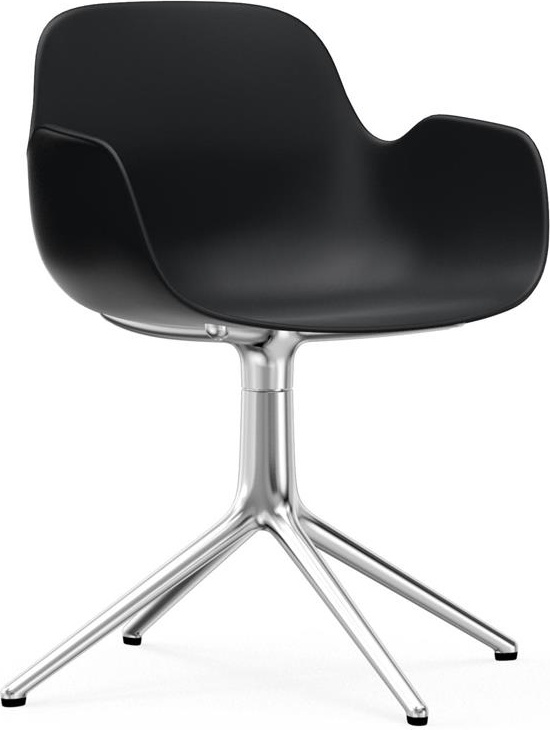 606102 Кресло Swivel 4L Alu Black Normann Copenhagen Form