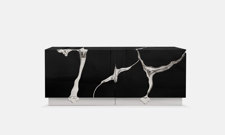 0-059 Буфет Lapiaz черный серебристый Boca Do Lobo  - Вид №13