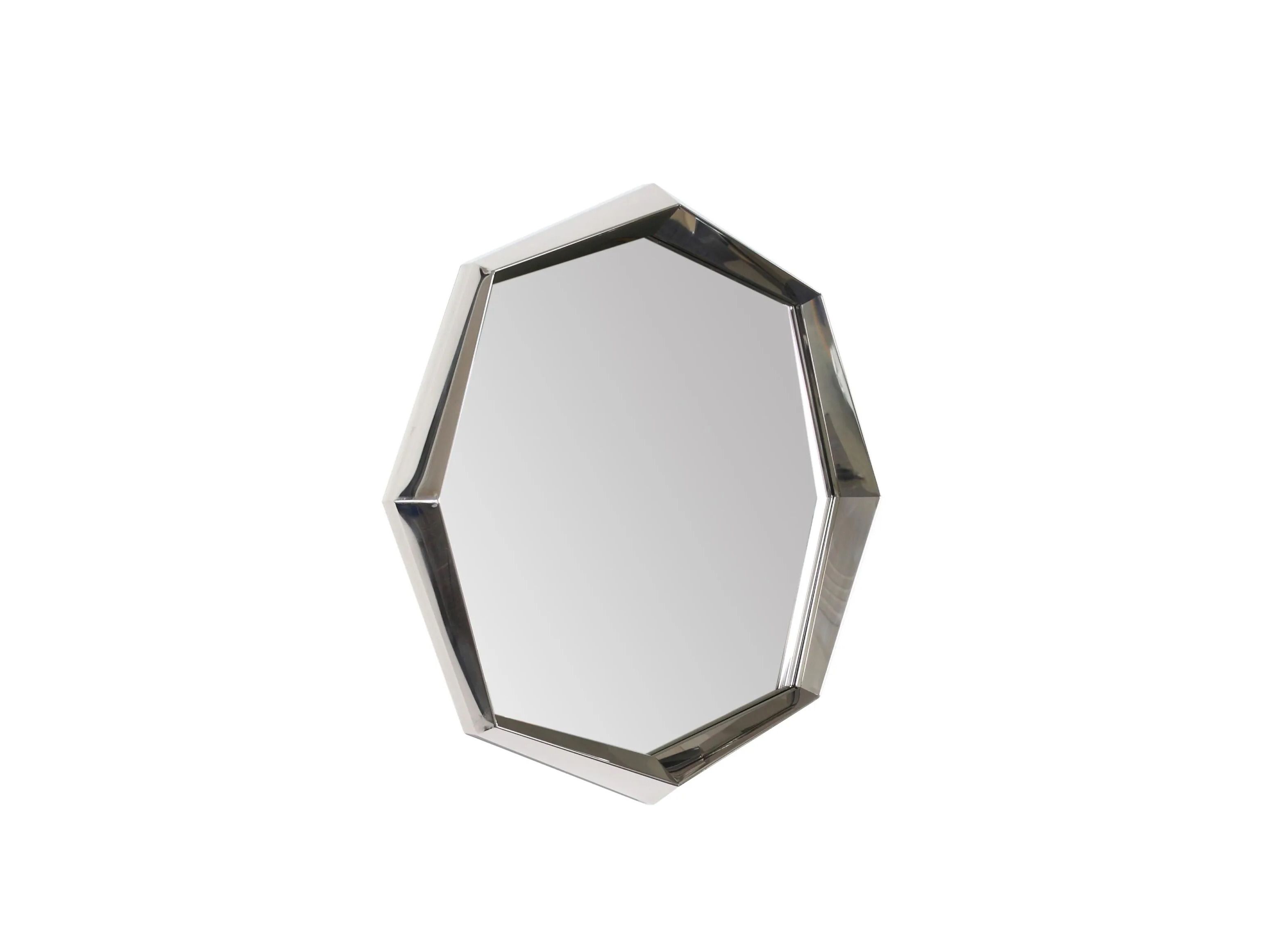 Настенное зеркало из нержавеющей стали и стекла с рамкой BIZZOTTO GURSKY ARCH-00135011 - Вид №2