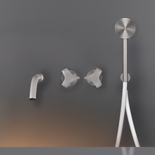 Настенные 2 прогрессивных смесители, установленные для ванной с носиком L. 170 мм и круглого ручной душ диаметр 65 мм  ZIQ50Y CEADESIGN  - Вид №1