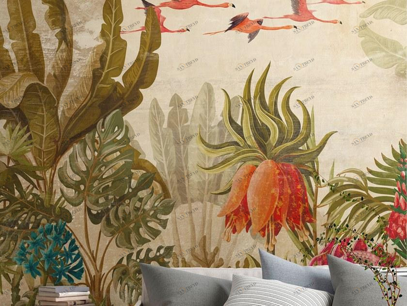 Tecnografica Обои из тропической ткани в современном стиле I decorativi sun-id-1453378