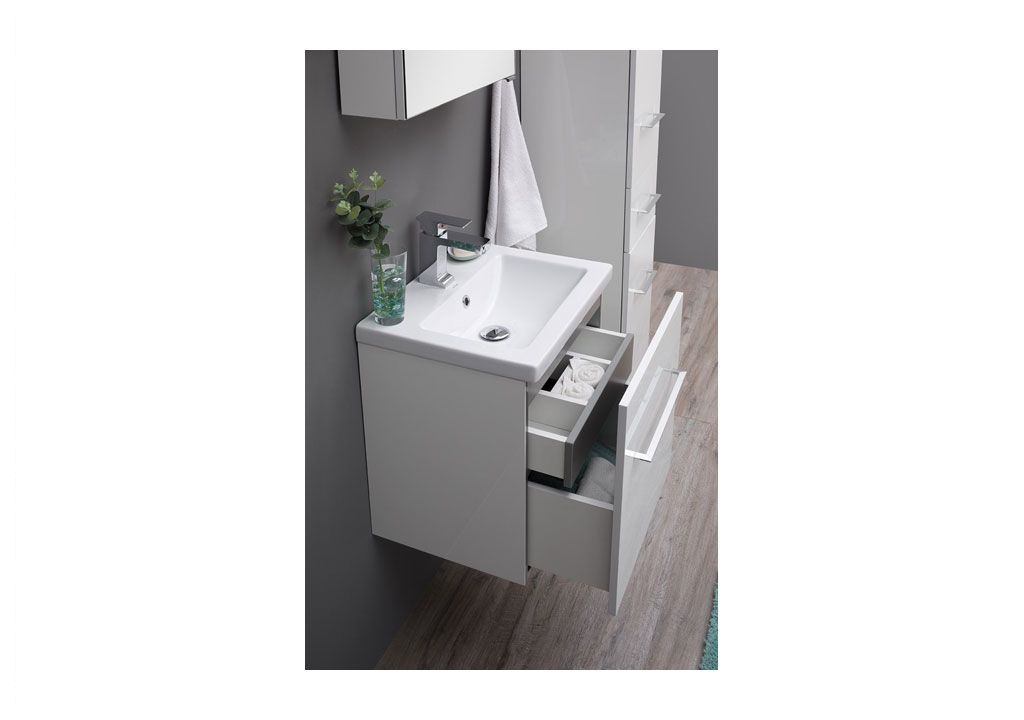 Тумба с раковиной Aquanet Порто 50 белый 0019572900183658 - Вид №6