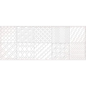 Декор настенный Azori Nuvola Ornament 20.1x50.5 см глянцевый цвет белый