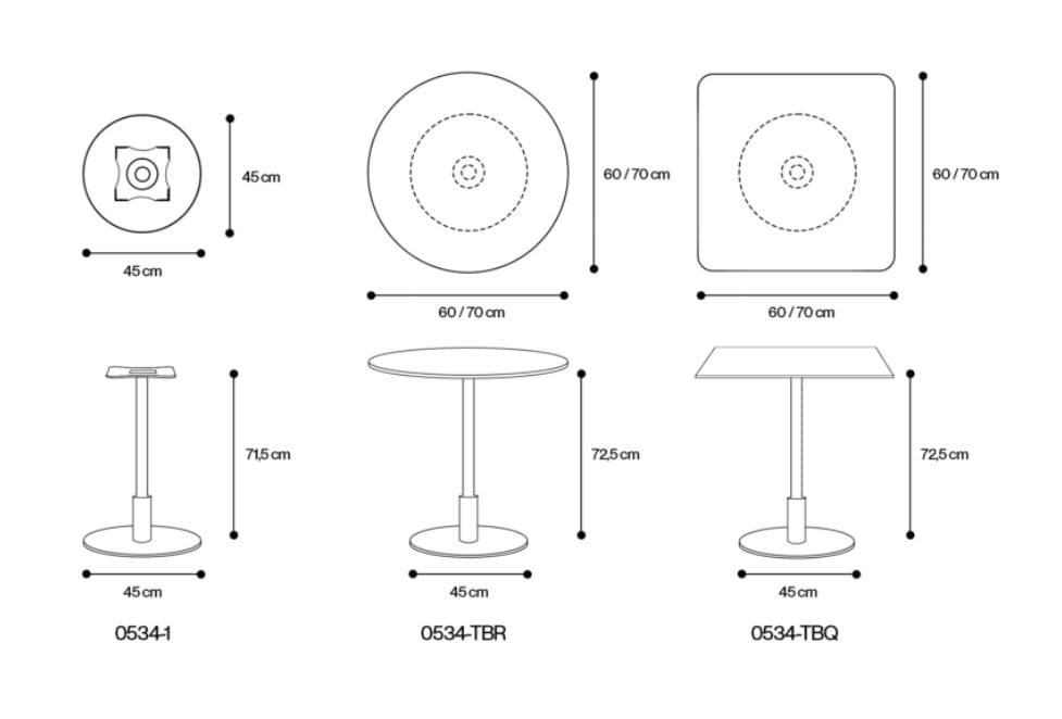 Окрашенный металлический стол для контракта TrabA' ECHO ARCH-00119686 - Вид №18
