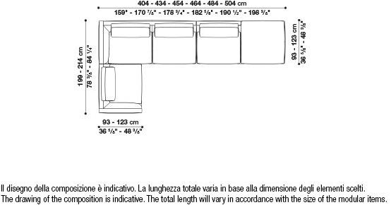B&B Italia Модульный угловой диван из ткани Richard sun-id-1472345 - Вид №98