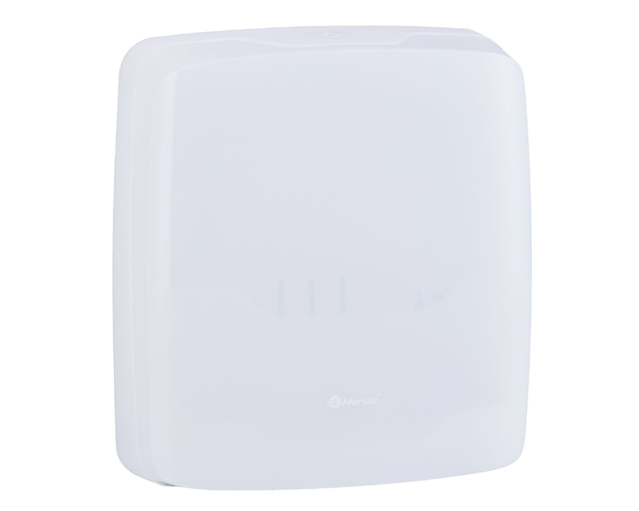 AHB102 Контейнер для полотенец HARMONY SLIM, пластик, прозрачный белый Merida 