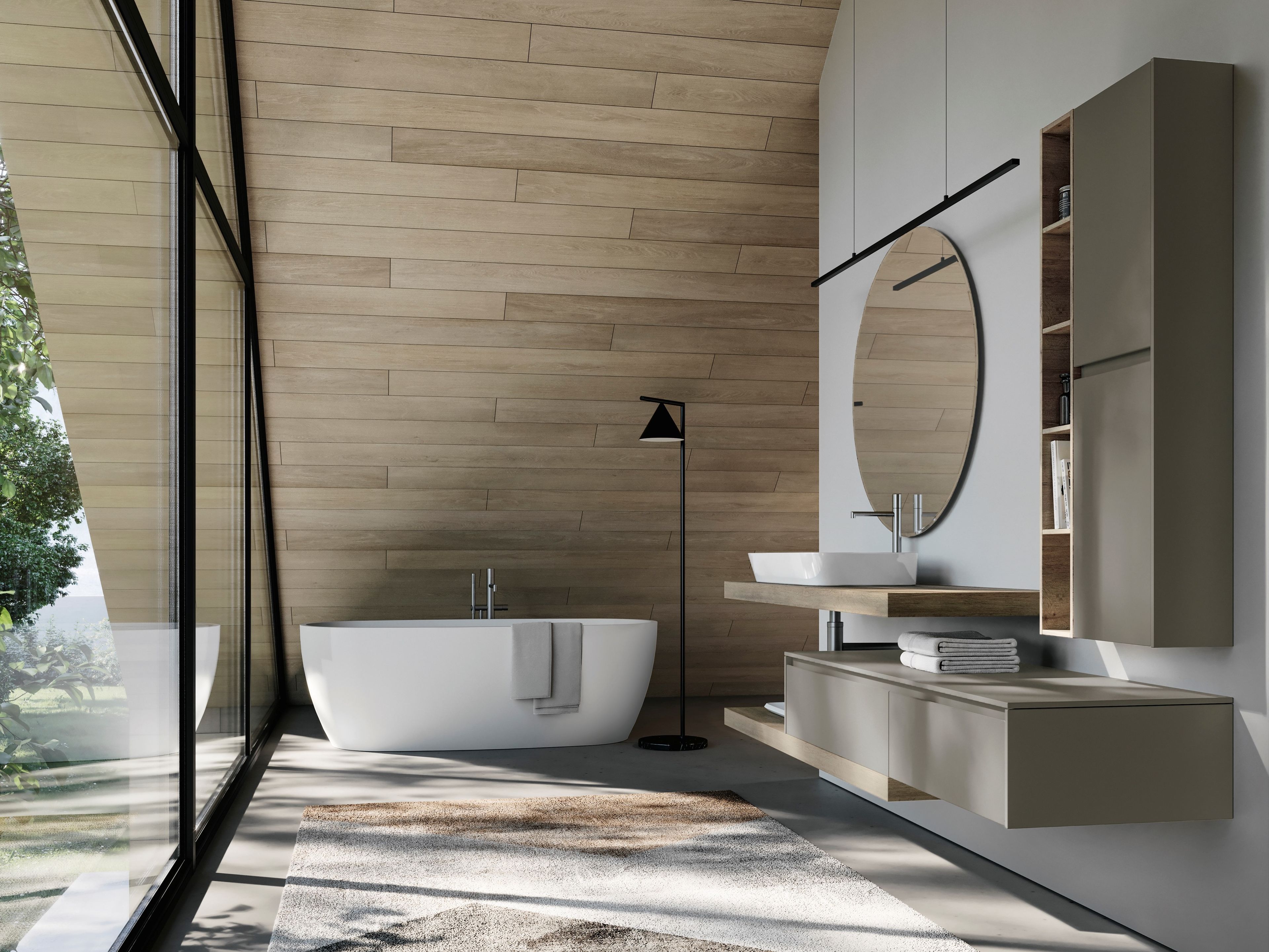 Подвесной умывальник Ideagroup Nyù ARCH-00135639