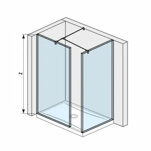 JIKA Кабина душевая  H268424 Cubito Pure