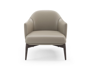 Кожаное кресло с подлокотниками