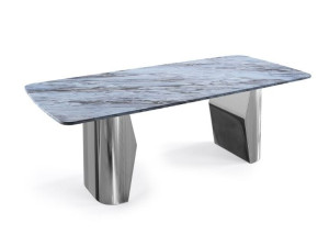 Прямоугольный стол из спеченного камня