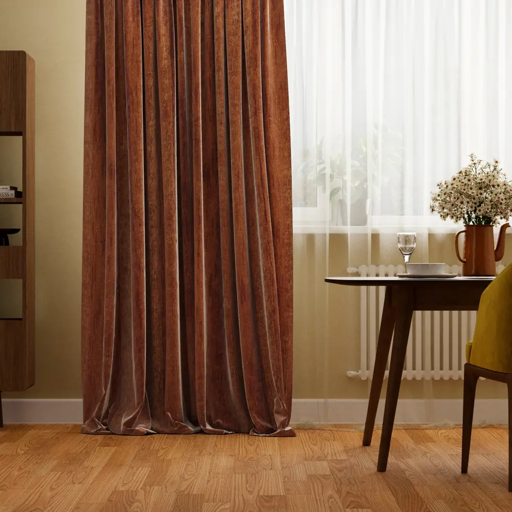 Штора на ленте Inspire Kamila 160х280 см цвет желтый 86255217 STLM-2133494 