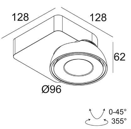Круглый регулируемый светодиодный прожектор Deltalight Tweeter On ARCH-00143463 - Вид №8