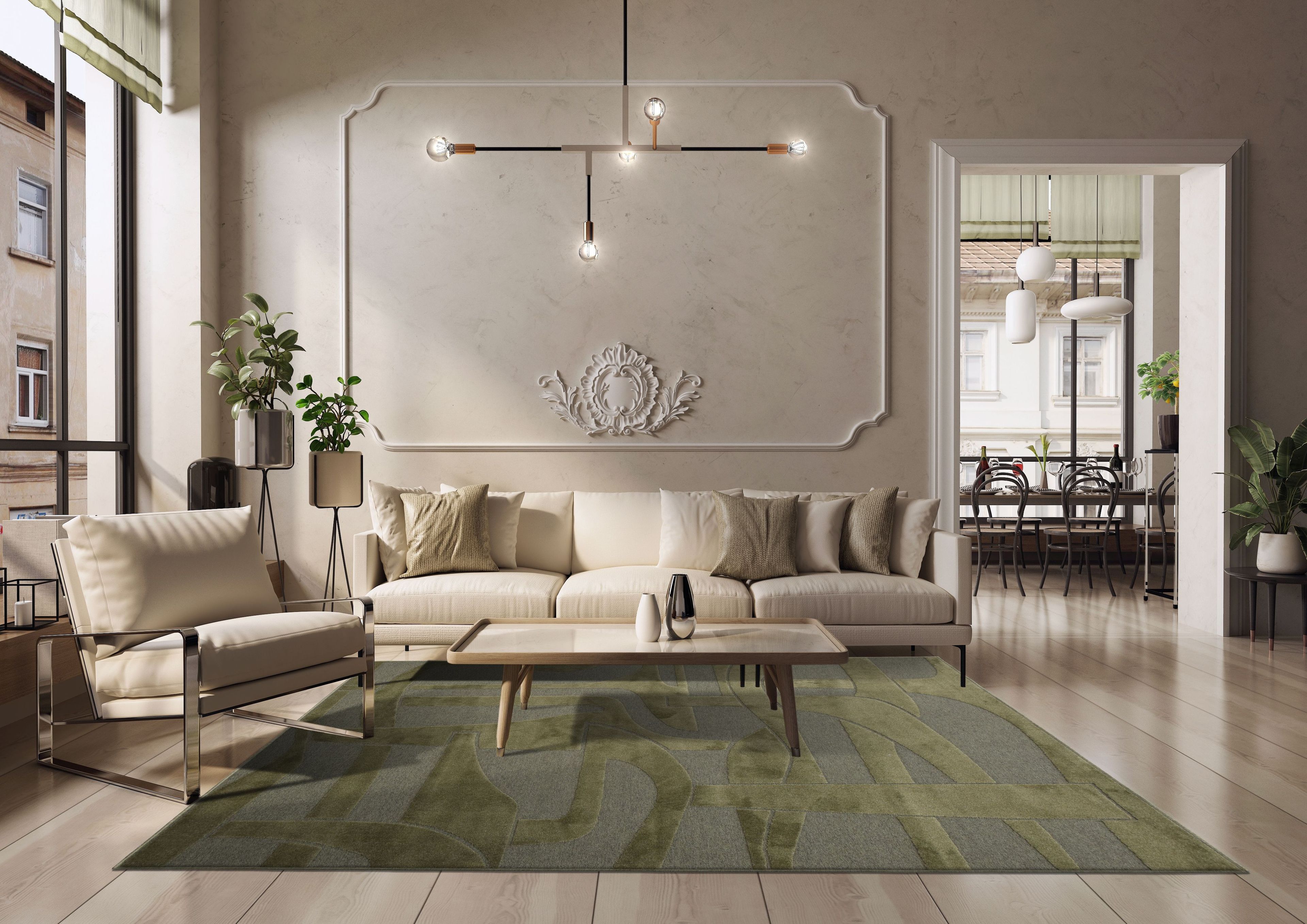 Прямоугольный ковер с рисунком Ademi Essential ARCH-00010065