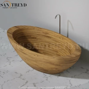 UWD BAULA N2 Ванна свободностоящая 185 см из ореха N2Baula185.walnut