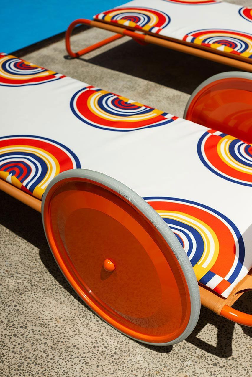 Садовая кровать из нержавеющей стали и ткани с колесами Exteta Locus Solus ARCH-00024677 - Вид №6