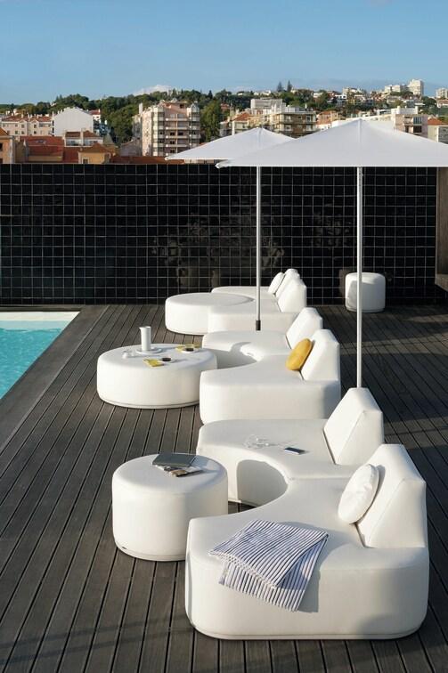 Concept 2 морская кожа белого цвета Manutti Moon Island MNST429 - Вид №1