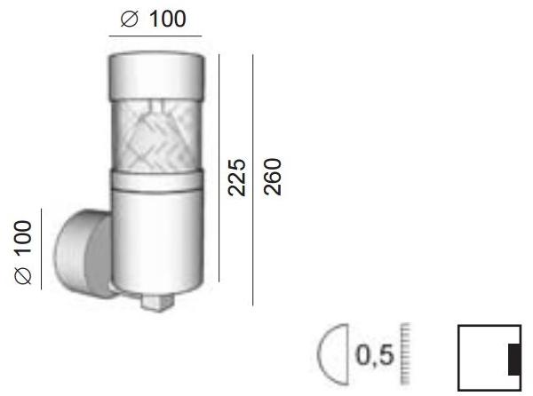 BEL-LIGHTING Светодиодный настенный светильник для улицы из нержавеющей стали Despo 993  - Вид №1