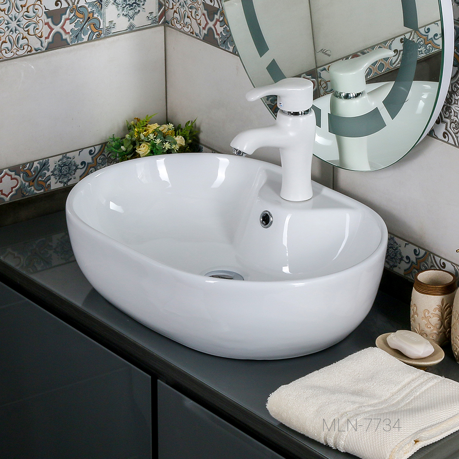 Накладная раковина melana mln-7734 7734-805