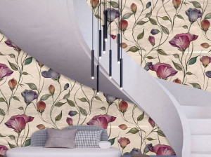 Обои с цветочными мотивами